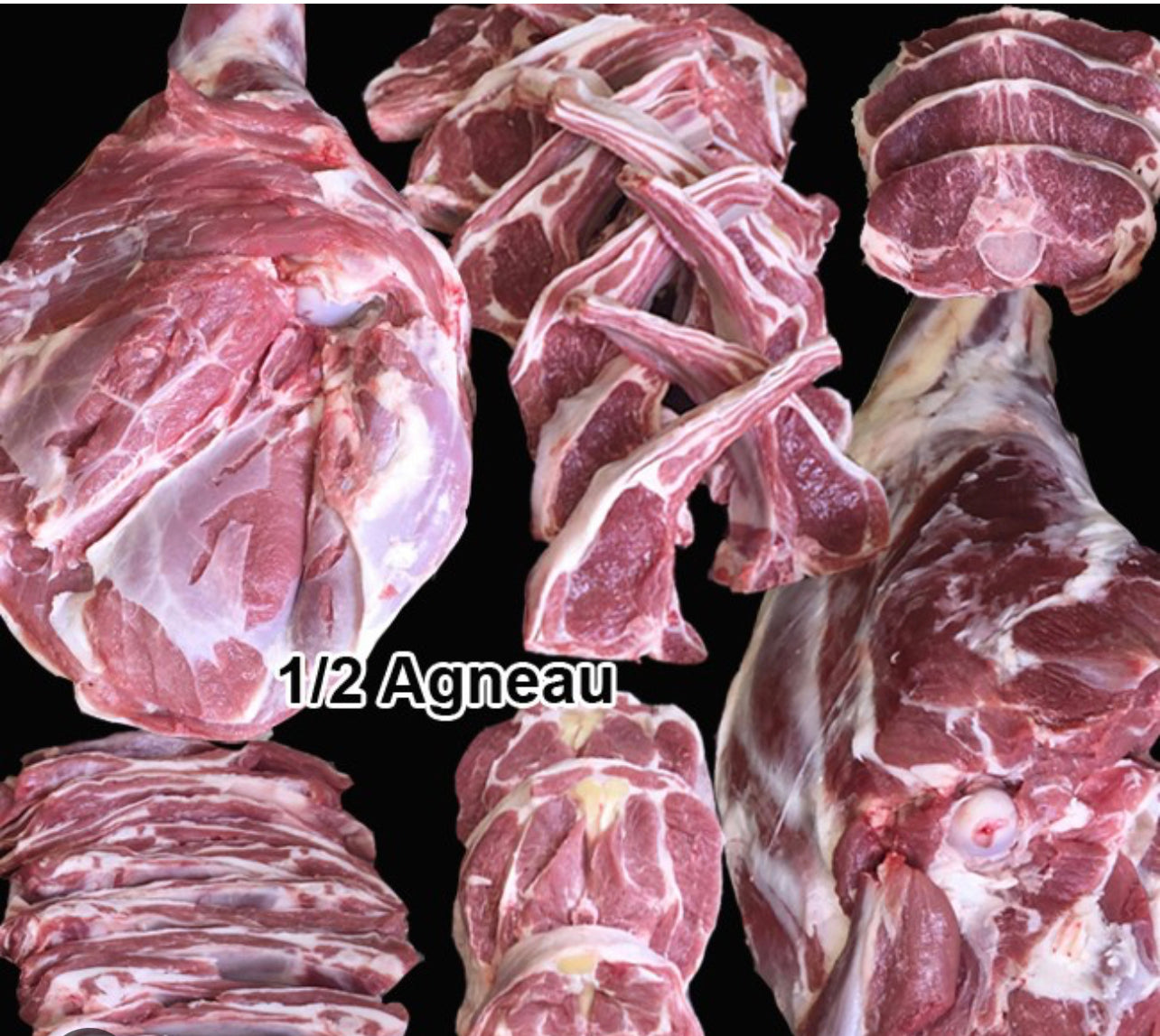 Un Demi (1/2) Agneau (12,5 kg / carcasse)