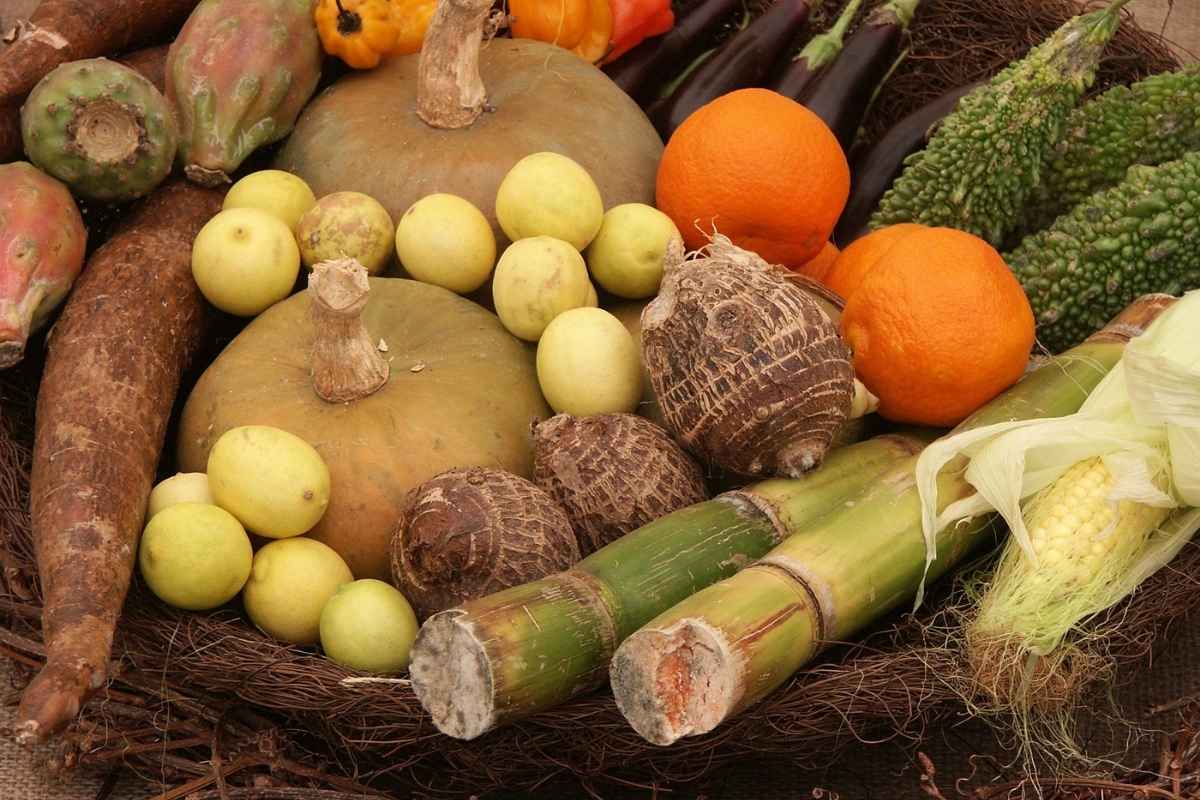 Panier fruits et legumes africains