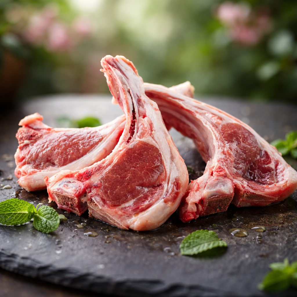 Cotelettes d'agneau fraiches sans hormones, gout comme au pays - Fatou Délices