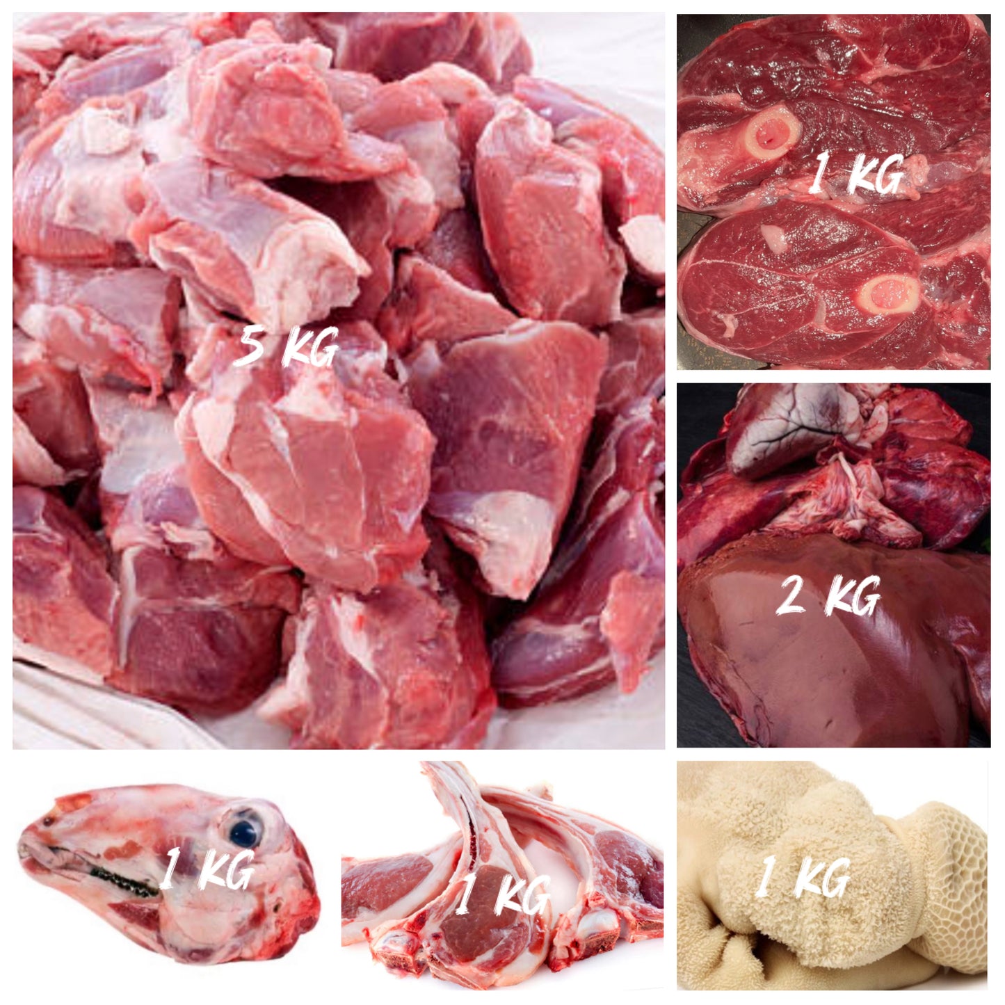 Carton de mouton/Agneau mix (10 kg)